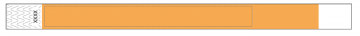 Custom 3/4" Orange Tyvek Wristbands - Add Your Logo/Text